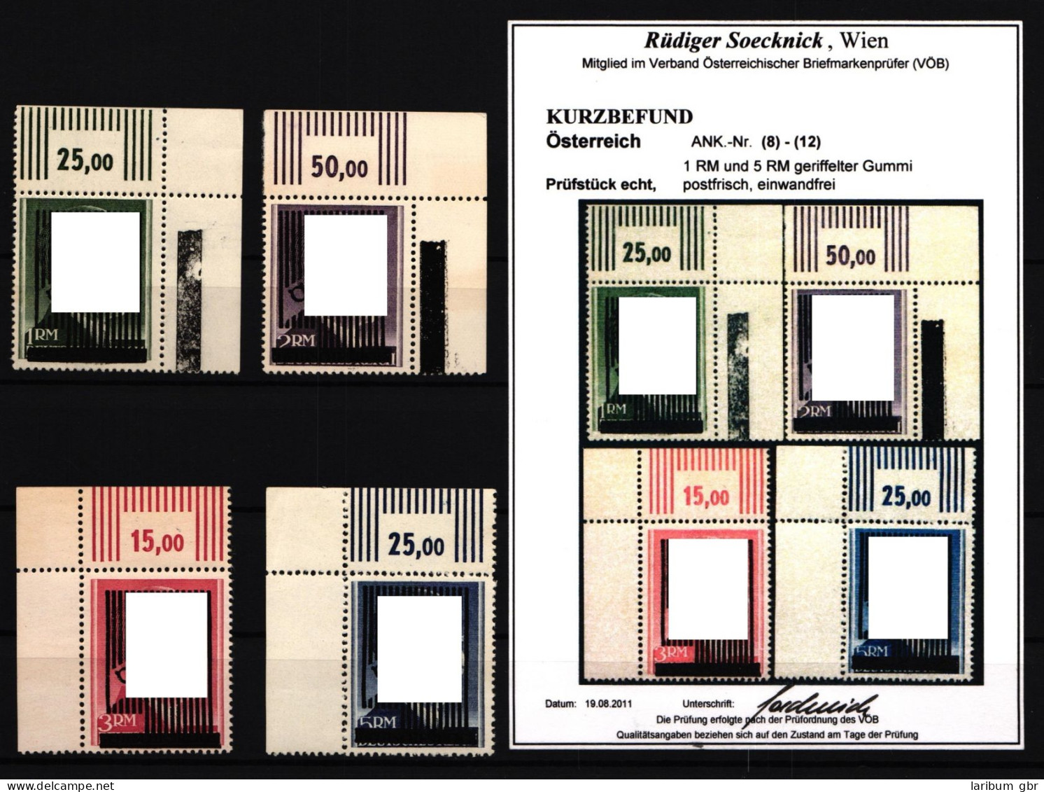 Österreich Va-Vd Postfrisch Befund Soecknick #IT387 - Other & Unclassified