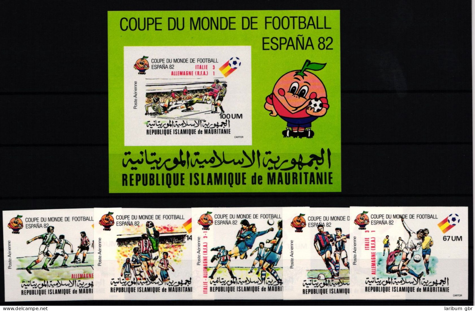 Mauretanien 768-772 B Und Block 37 B Postfrisch Fußball #JA517 - Mauretanien (1960-...)
