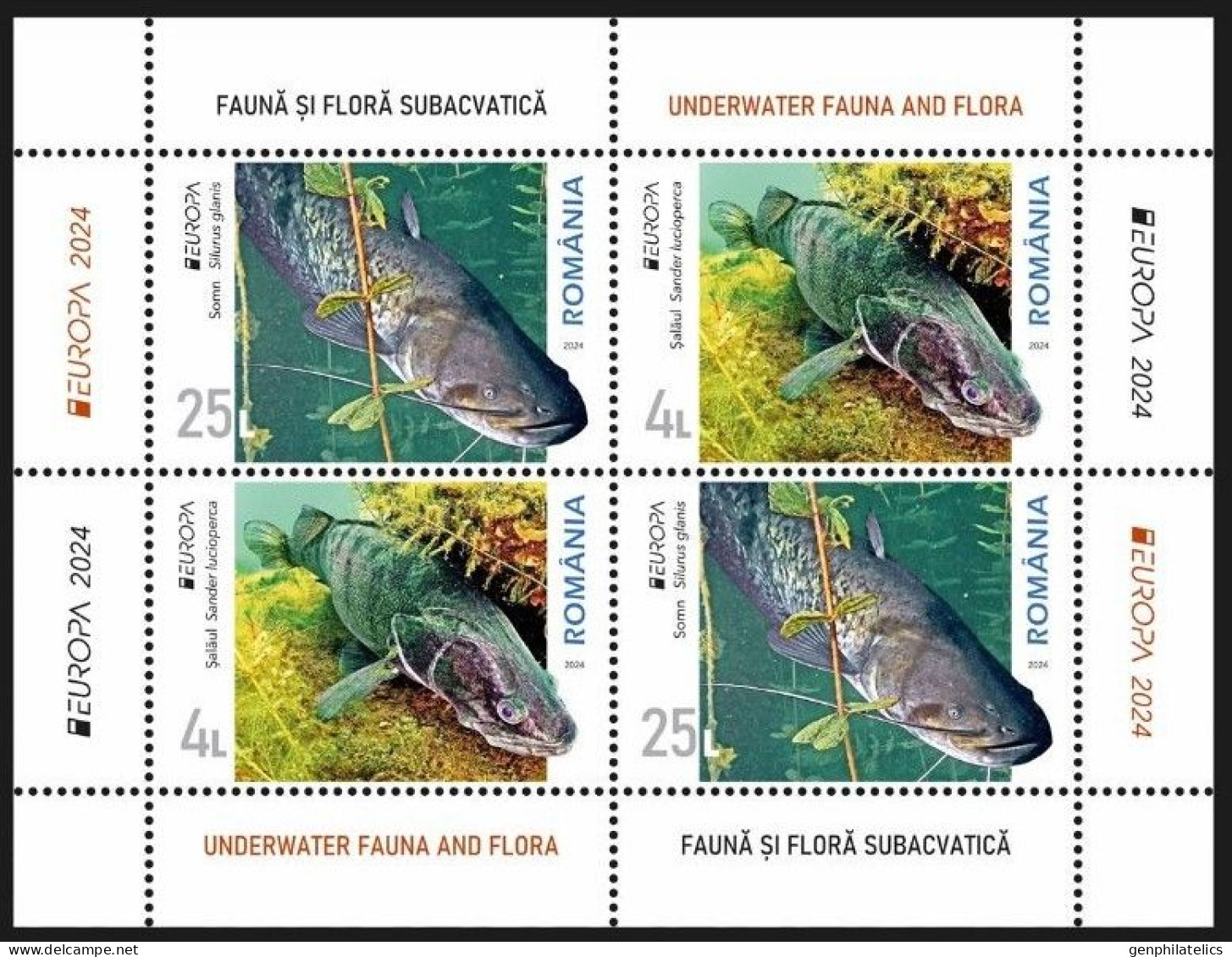 ROMANIA 2024 Europa CEPT. Underwater Fauna & Flora - Fine S/S (Type II) MNH - Ungebraucht