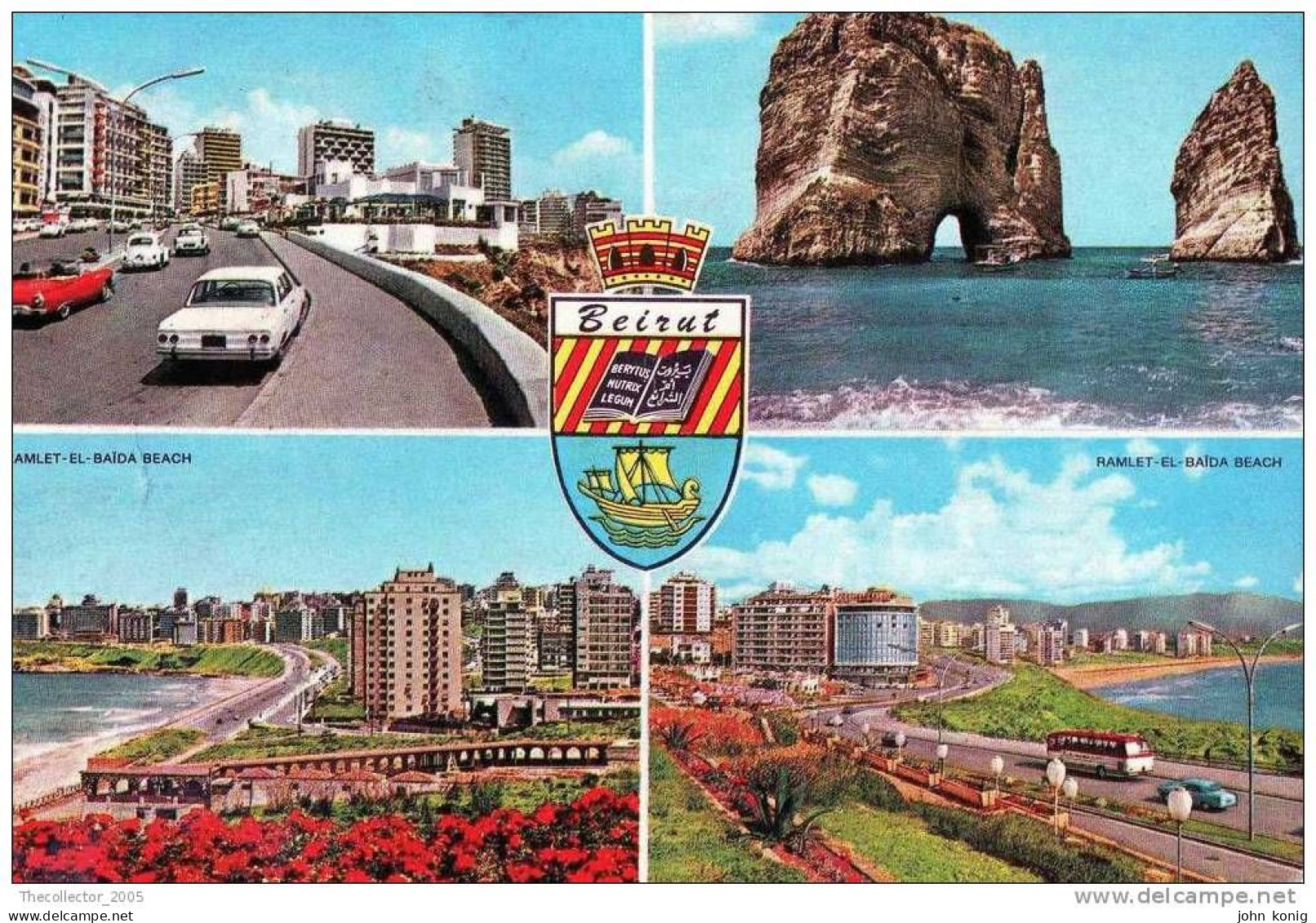 CARTOLINA - POSTCARD - CPT - POSTKARTE - BEIRUT (LIBANO) - 1970 (OLD CARS & BUS) - Libanon