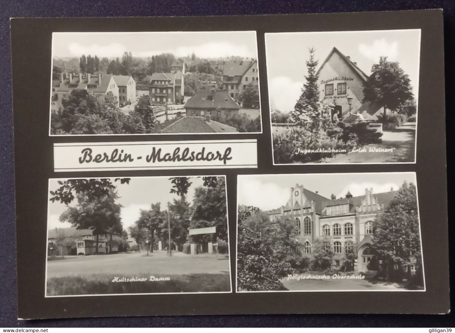 BERLIN-MAHLSDORF, Hultschiner Damm, Jugendklubheim, Polytechnische Oberschule, 1965 Gelaufen - Mahlsdorf