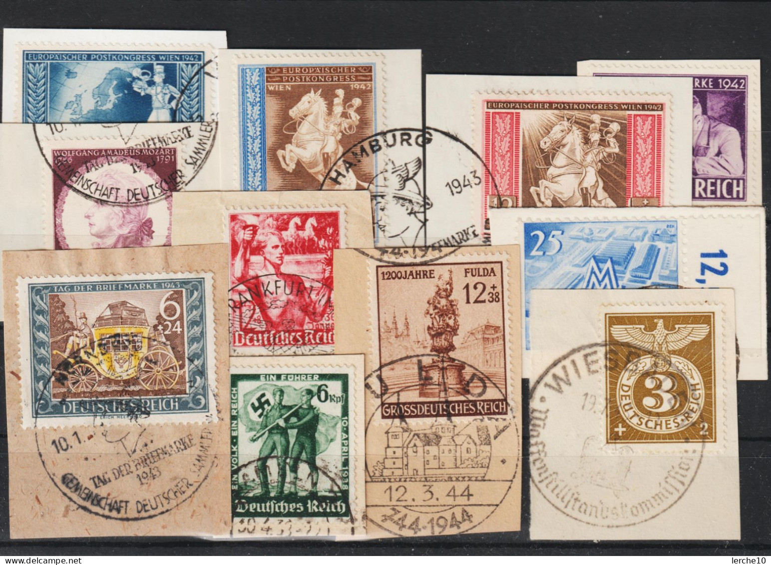 11 Verschiedene Briefstücke  (0350) - Used Stamps