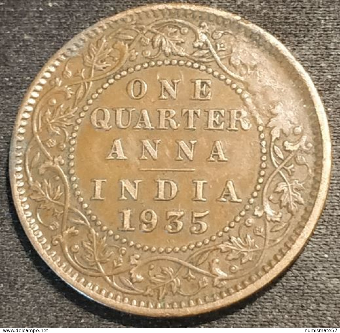 INDE - INDIA - ¼ - 1/4 ANNA 1935 - George V - KM 512 - ( ONE QUARTER ANNA ) - Inde