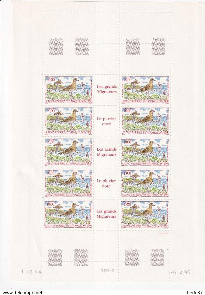 St Pierre et Miquelon - Ensemble de timbres en feuilles à - 50% sous faciale - neufs ** sans charnière - TB