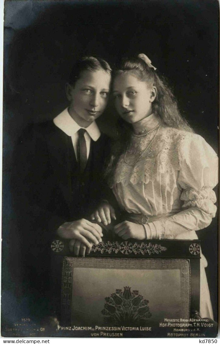 Prinz Joachim Und Victoria Luise Von Preussen - Royal Families