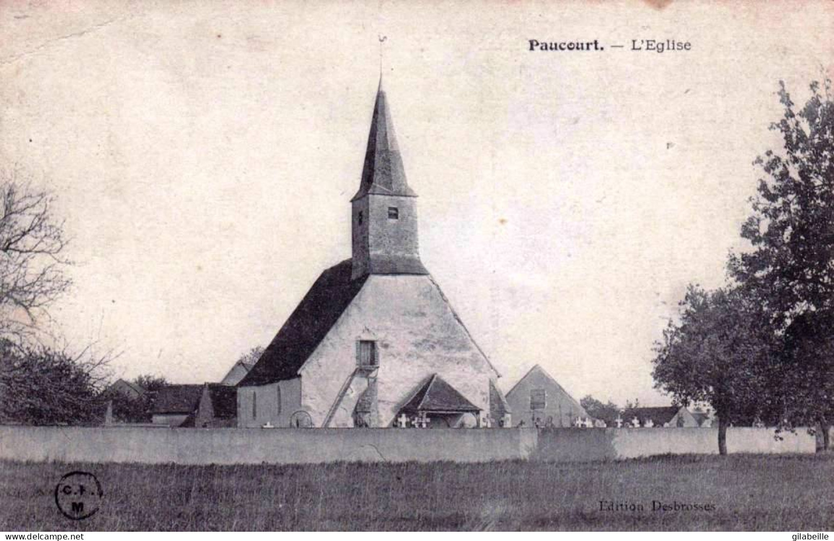 45 - Loiret - PAUCOURT - L'église Et Le Cimetiere - Autres & Non Classés