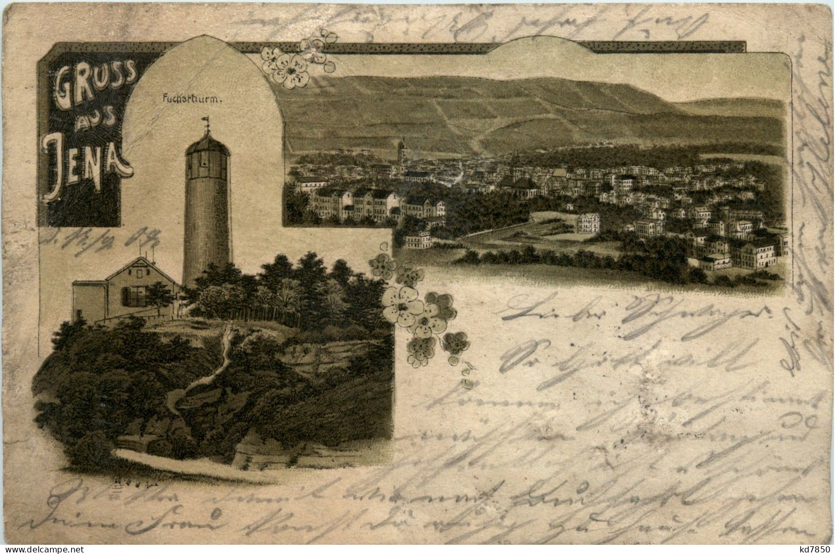 Gruss Aus Jena - Litho - Jena