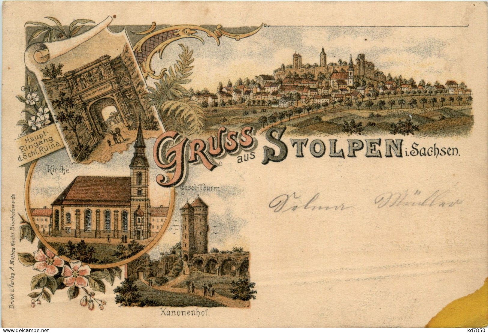 Gruss Aus Stolpen - Litho - Stolpen