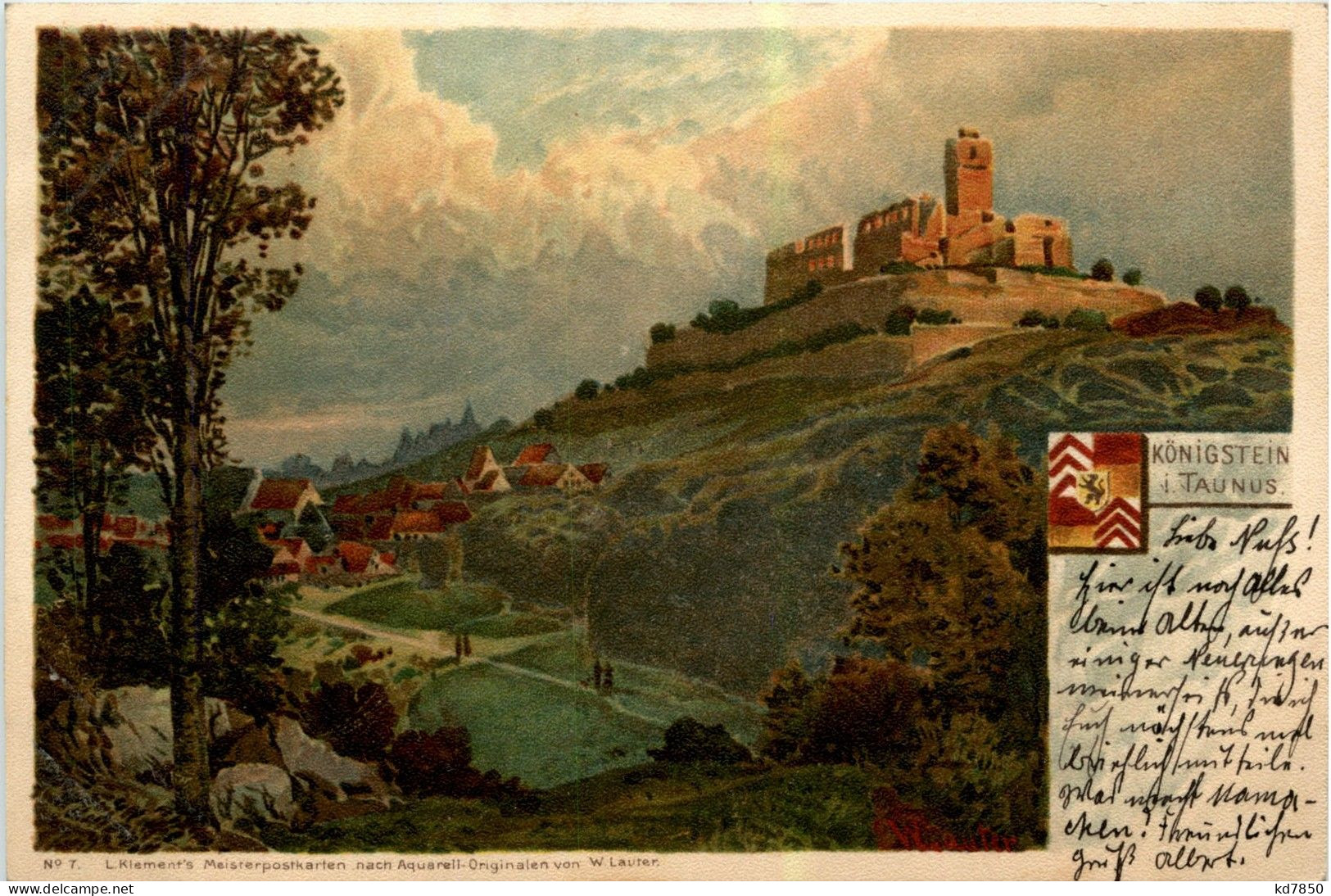 Königstein Im Taunus - Litho - Königstein
