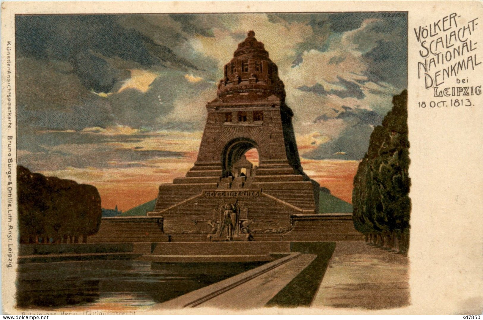 Leipzig - Völkerschlachtdenkmal - Litho - Leipzig