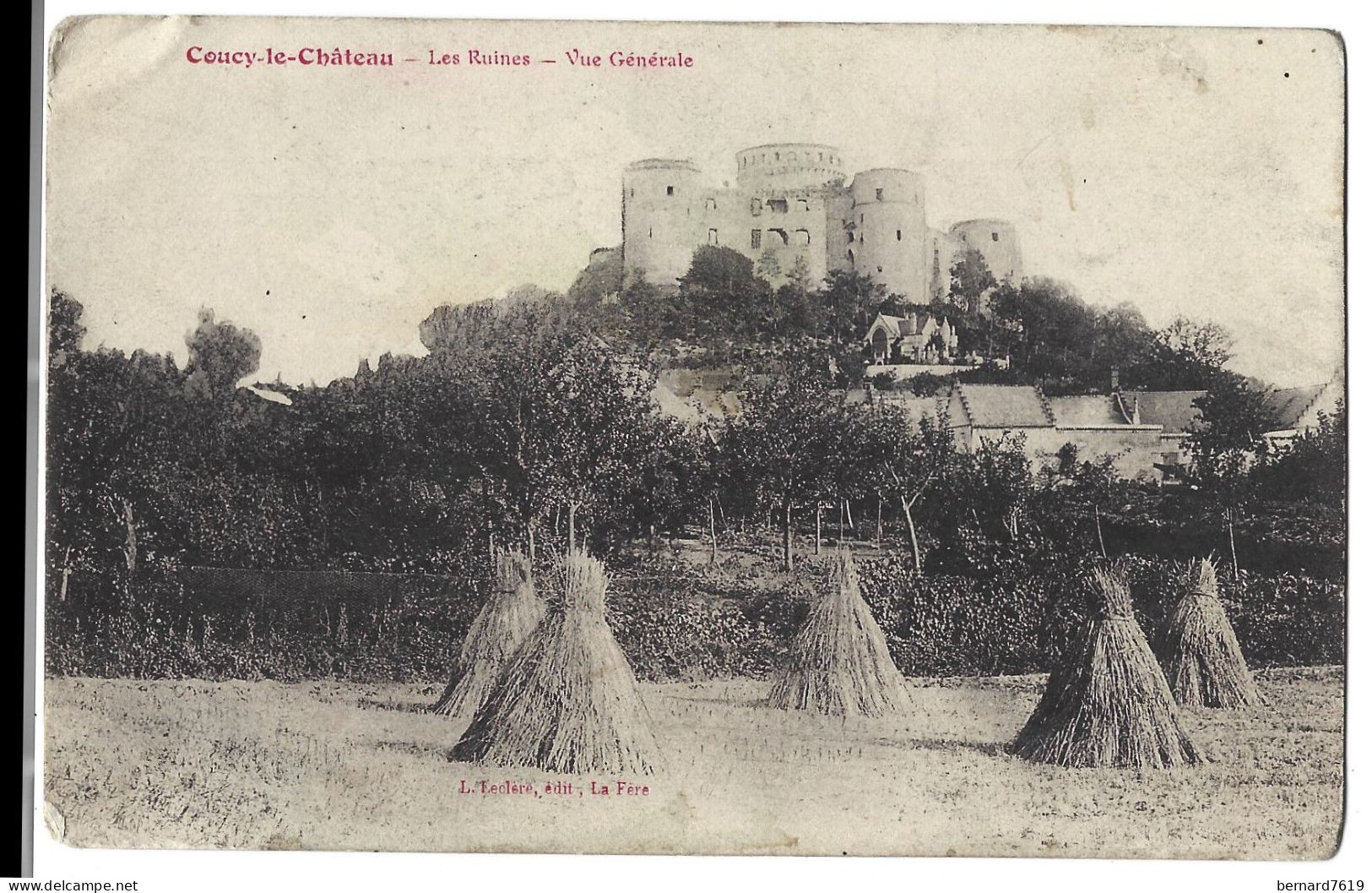 02 Coucy Lke Chateau -  Les Ruines - Vue Generale - Autres & Non Classés