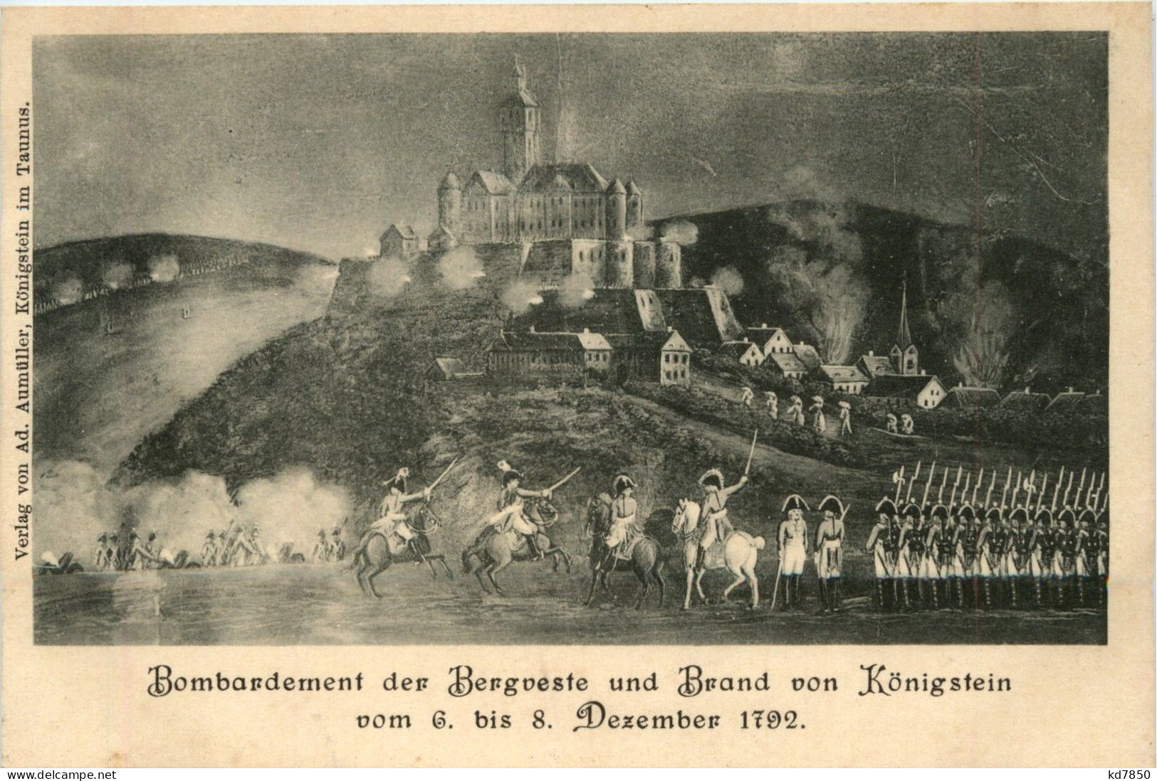 Königstein Im Taunus - Bombardement Der Bergveste 1792 - Königstein