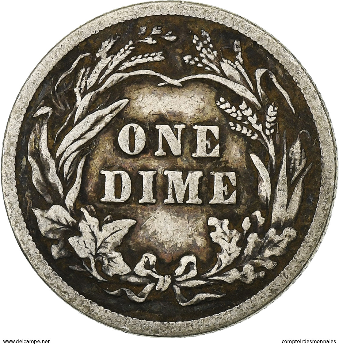 États-Unis, Dime, Barber Dime, 1912, U.S. Mint, Argent, TTB, KM:113 - 1892-1916: Barber