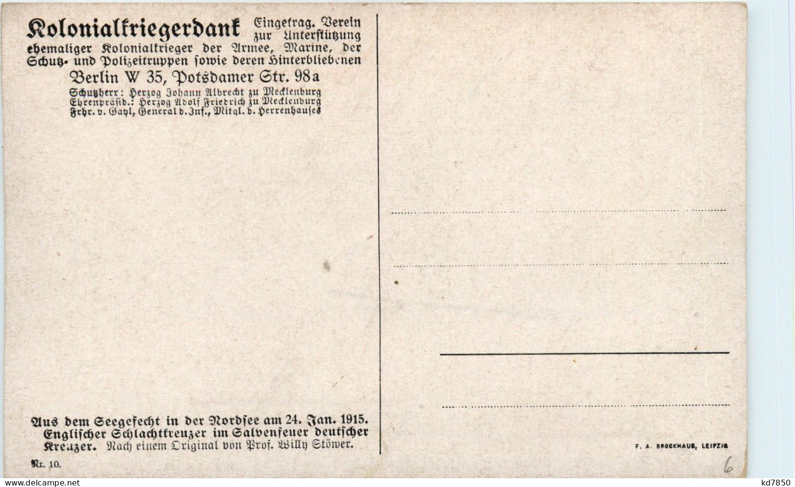 Englischer Schlchtkreuzer Im Salvenfeuer - Krieg