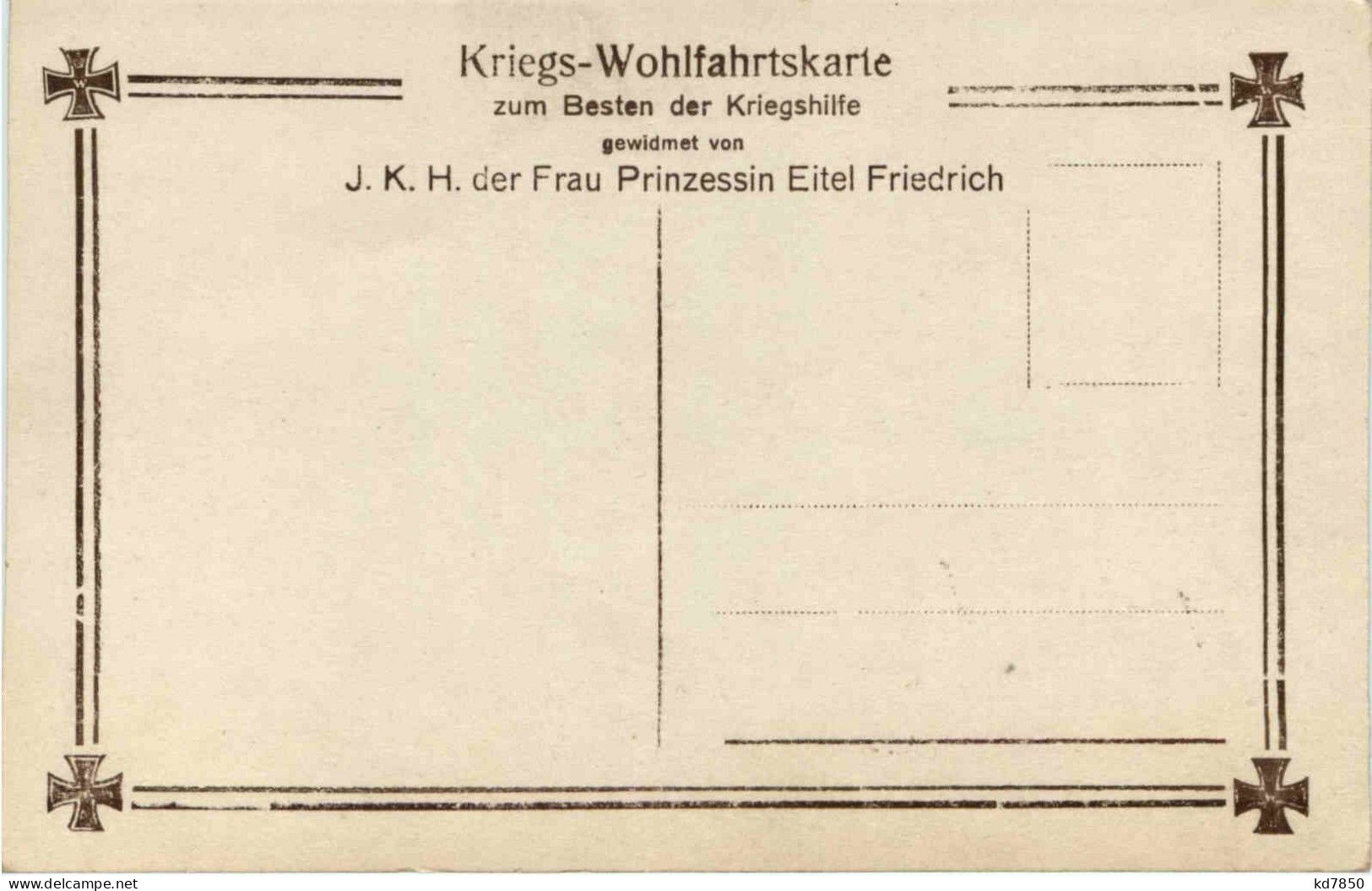 Prinzessin Eitel Friedrich Von Preussen - Familles Royales