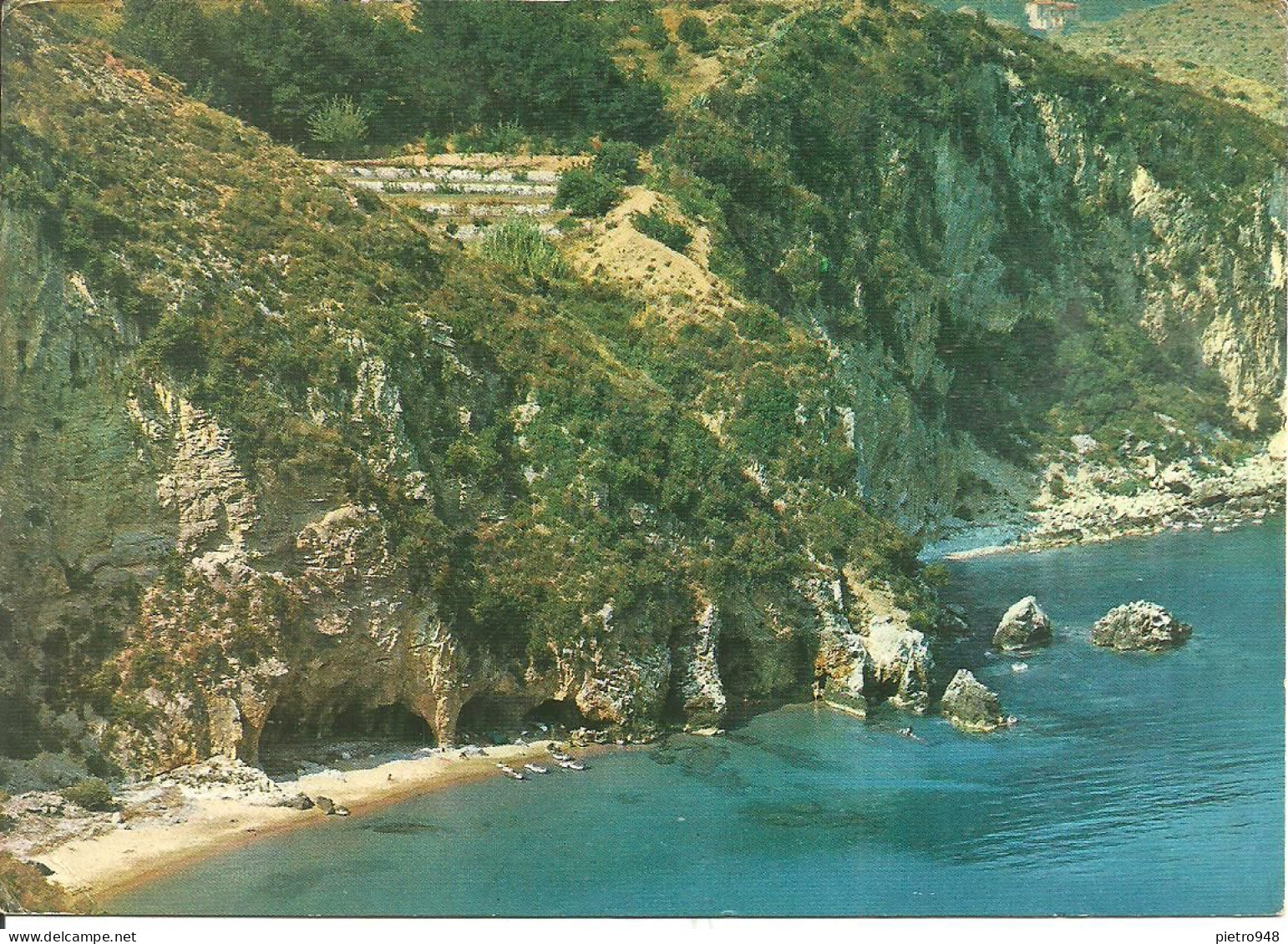 Palinuro Fraz. Di Centola (Salerno) Spiaggette E Grotte Del Buondormire, Veduta Aerea, Aerial View, Vue Aerienne - Salerno