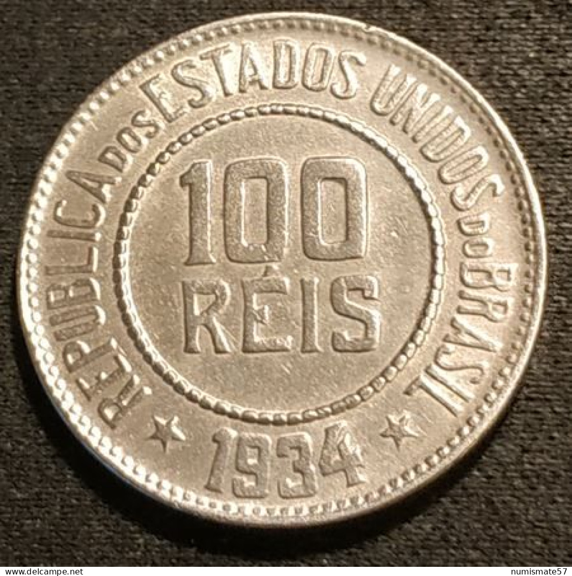 BRESIL - 100 REIS 1934 - Liberté - KM 518 - Brasil - Brazil - Brasil