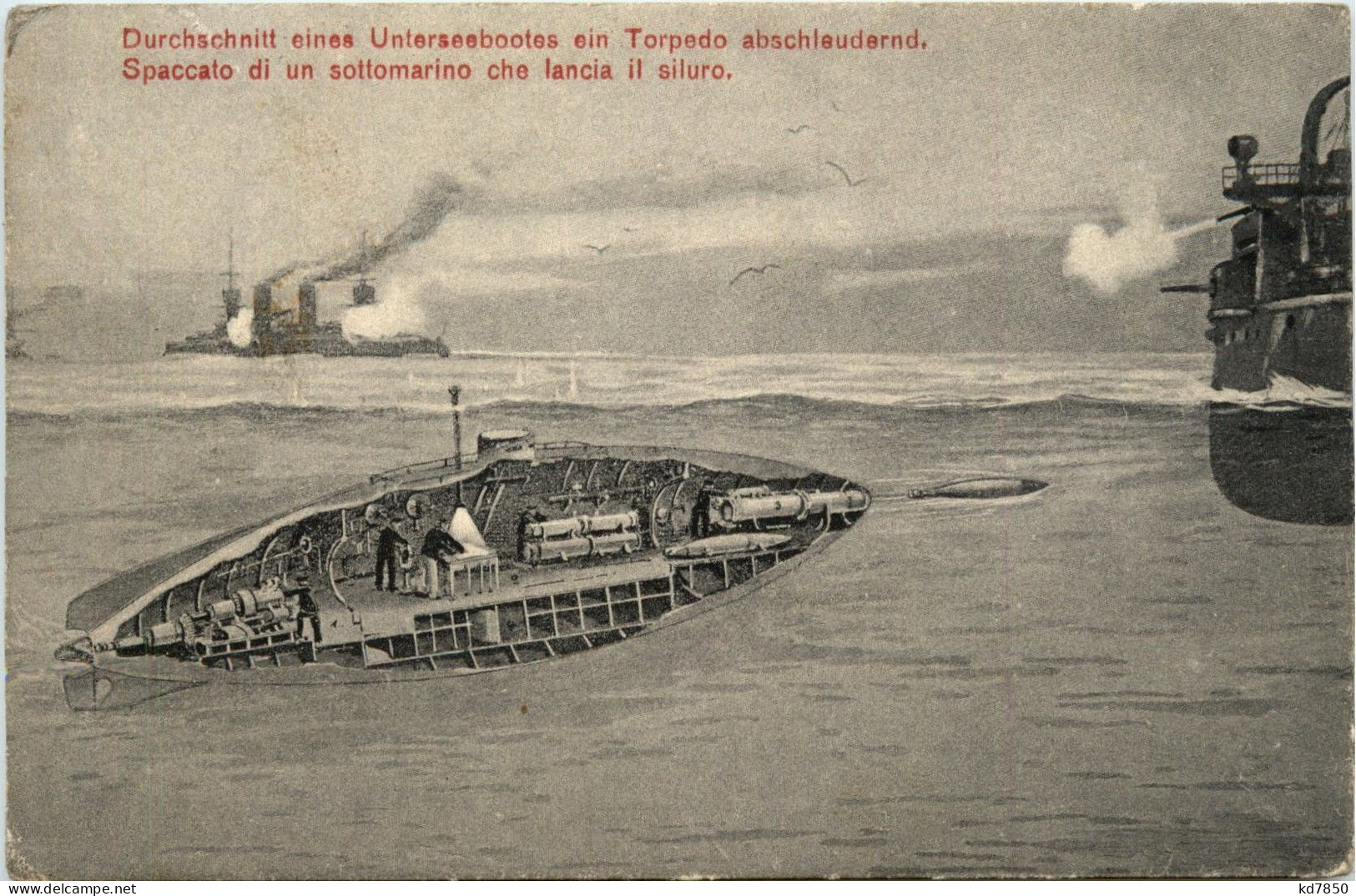 Durchnitt Eines U-bootes - Onderzeeboten