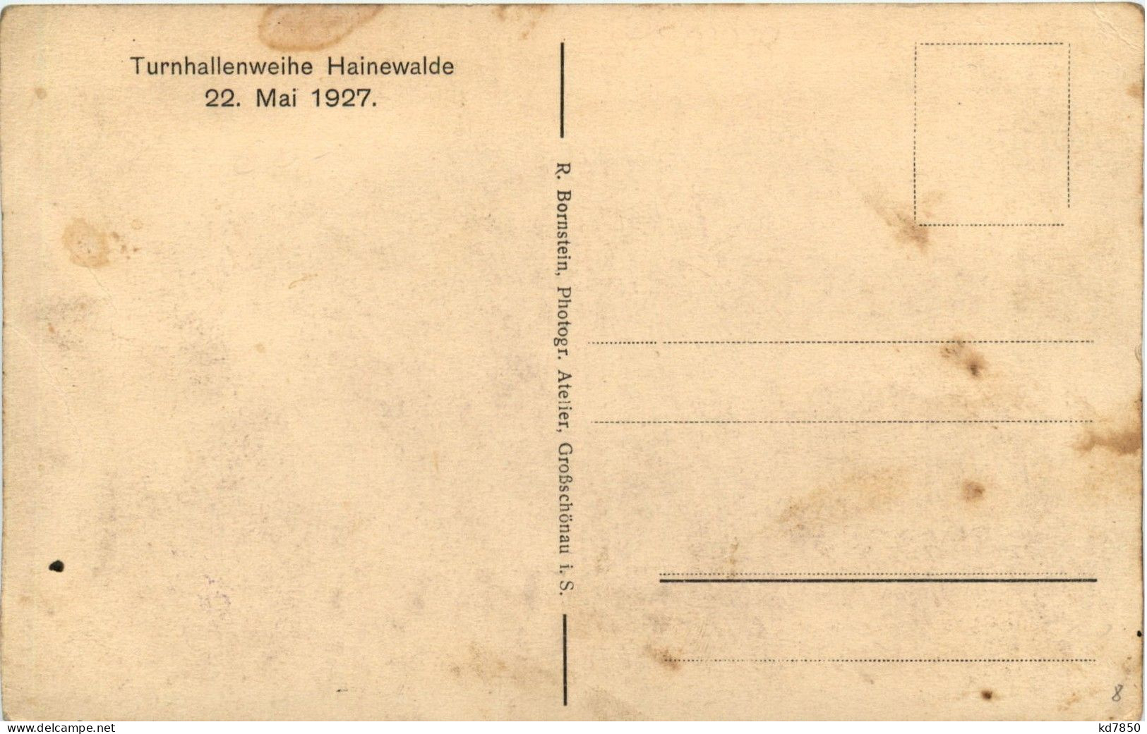 Hainewalde - Turnhallenweihe 22. Mai 1927 - Grossschönau (Sachsen)