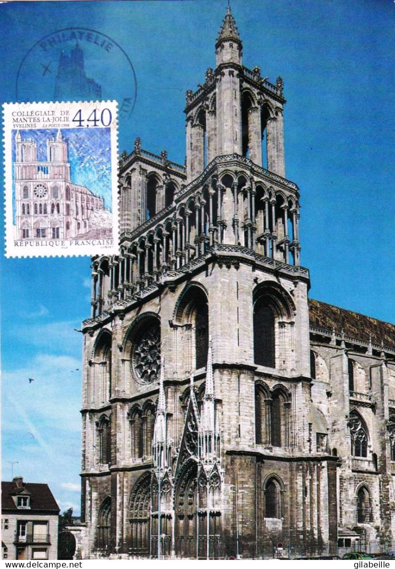 78 - Yvelines -  MANTES La JOLIE - Collégiale Notre Dame - Cachet Commemoratif - Mantes La Jolie