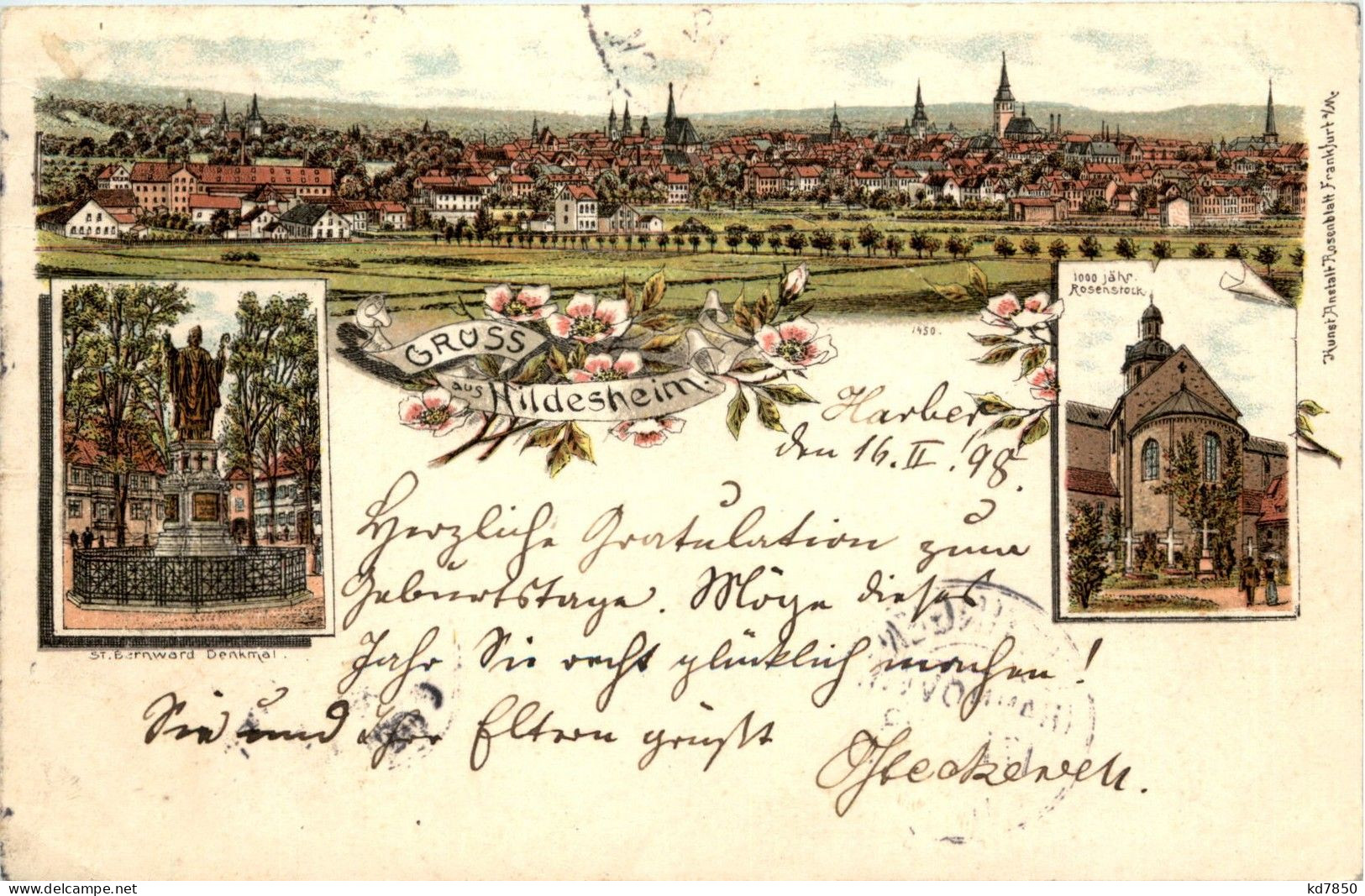 Gruss Aus Hildesheim - Litho - Hildesheim