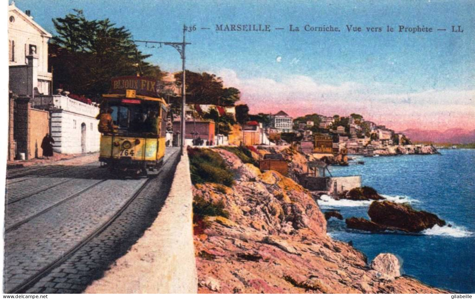 13 -  MARSEILLE -  Tramway Sur  La Corniche - Vue Vers Le Prophete - Endoume, Roucas, Corniche, Spiaggia