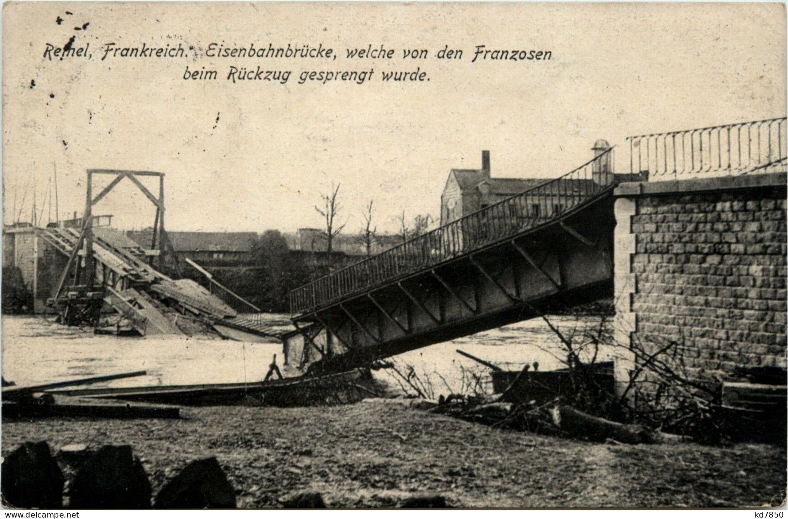 Rethel - Eisenbahnbrücke - Feldpost - Rethel