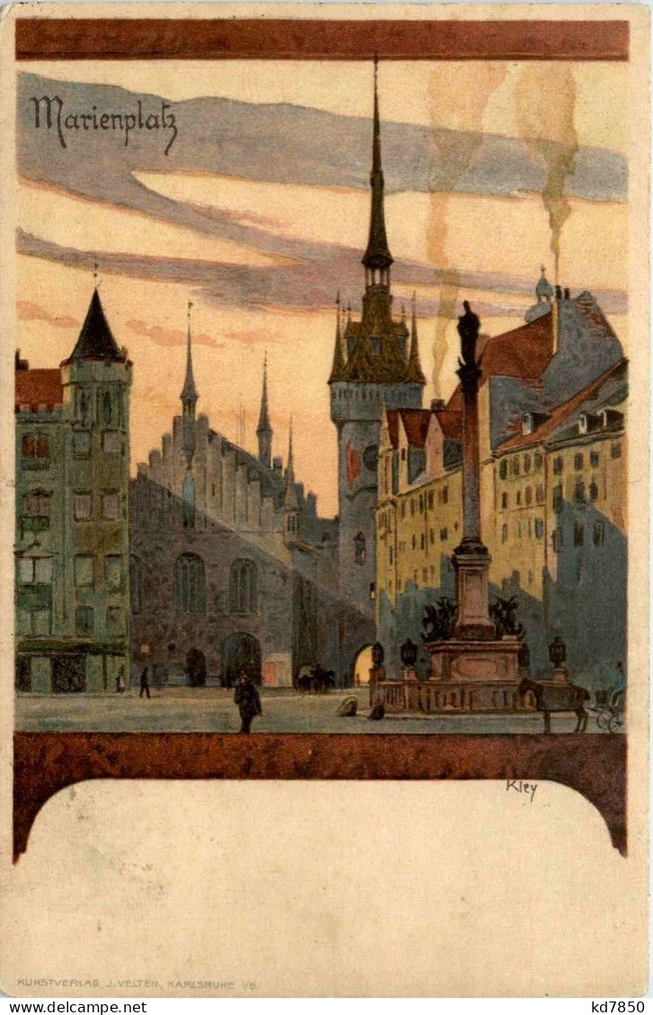 Nürnberg - Marienplatz - Litho - Nuernberg