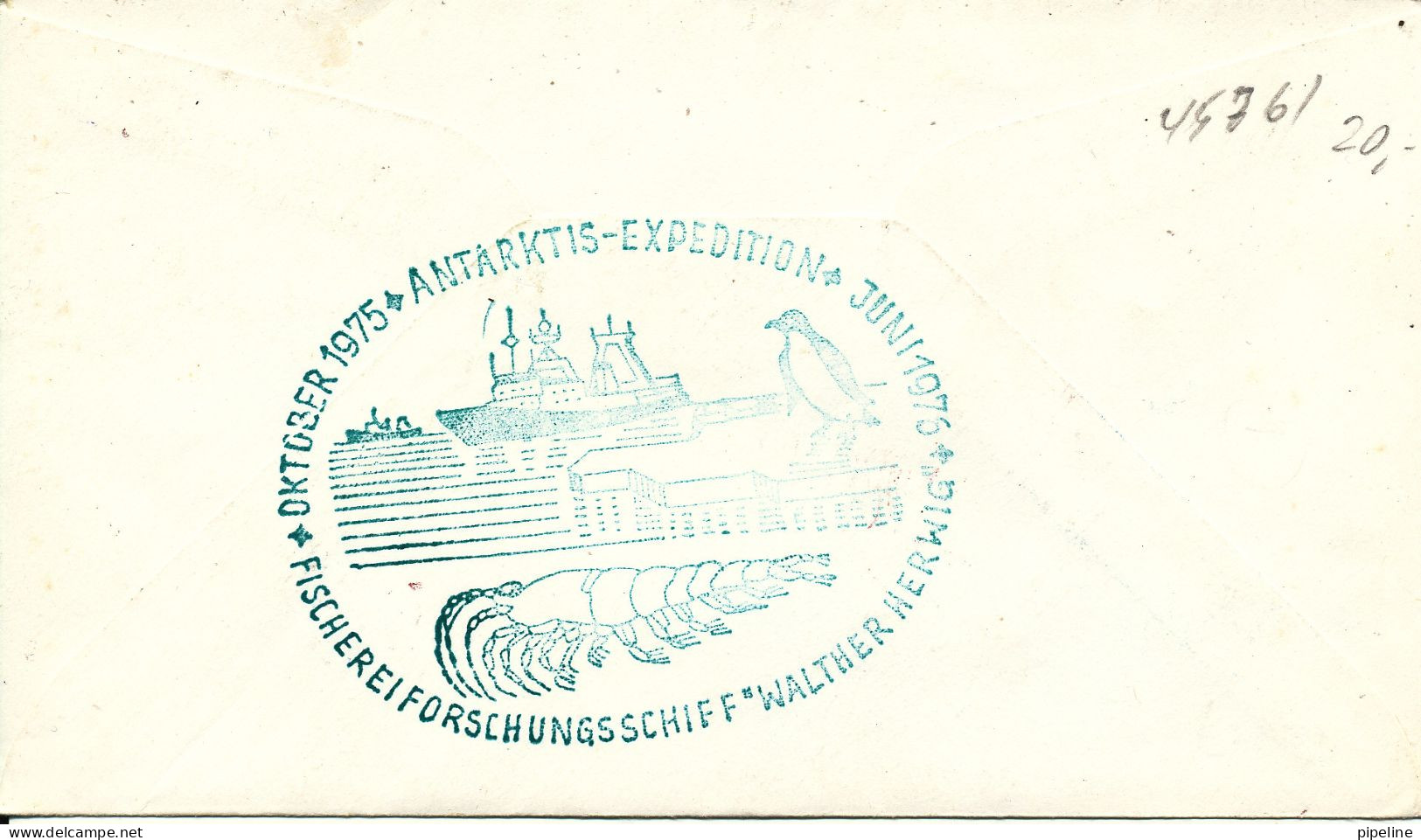 USA Cover Paquebot Antarktis Expedition October 1975 To Juni 1976 "Walther Herwig" Falkland Islands 29-12-1975 - Lettres & Documents