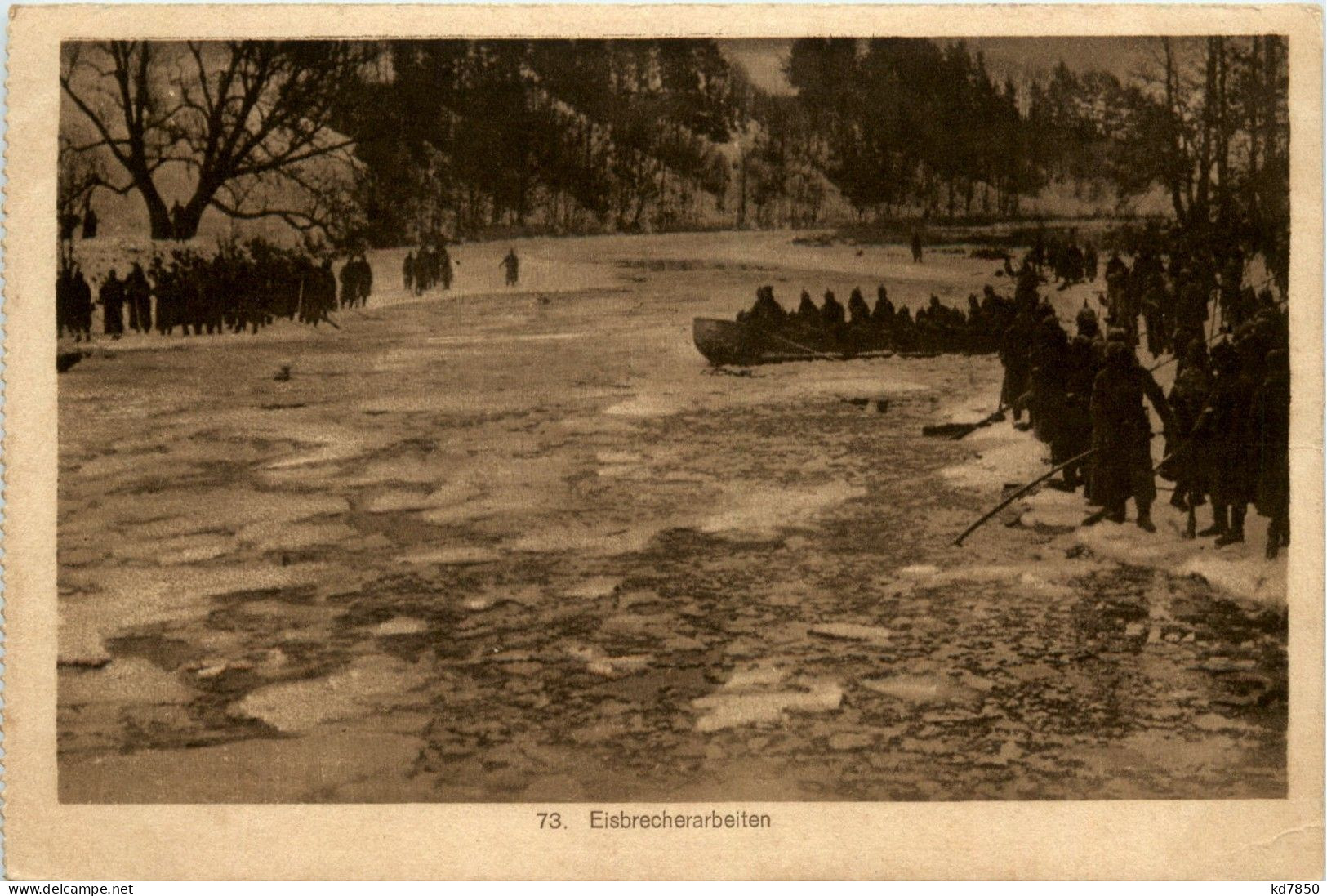 Eisbrecherarbeiten - Feldpost - Guerra 1914-18