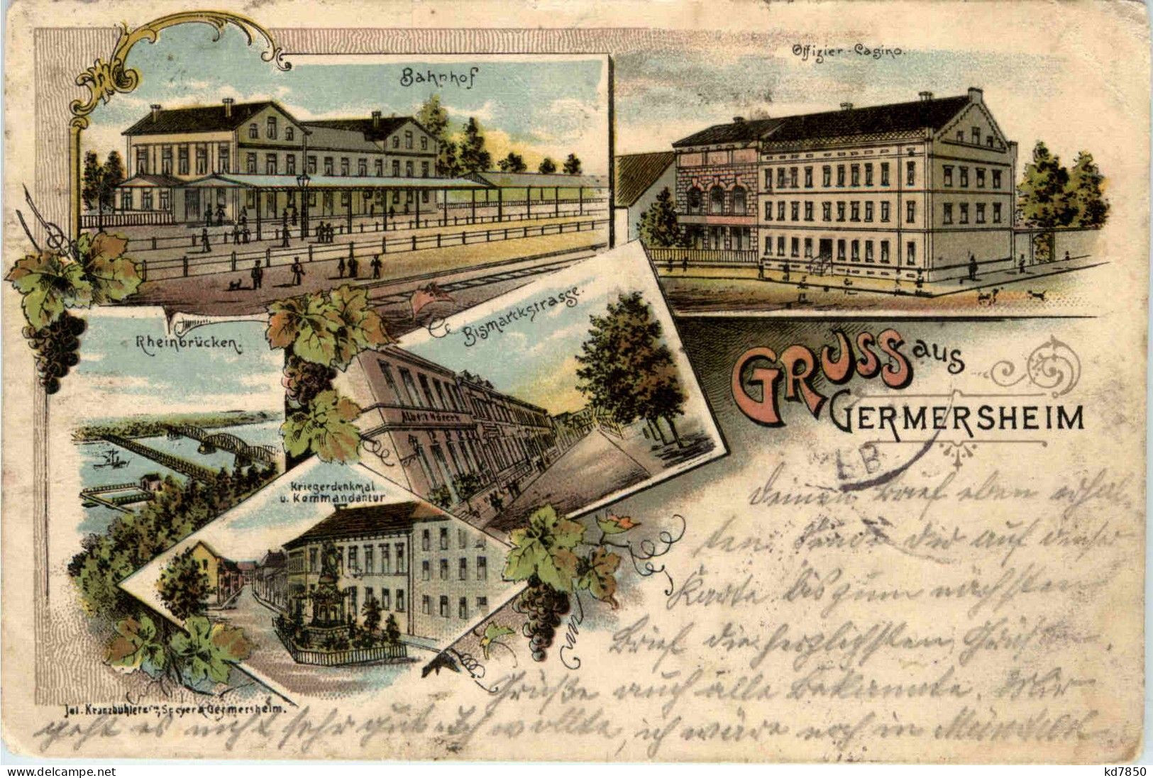 Gruss Aus Germersheim - Litho - Germersheim