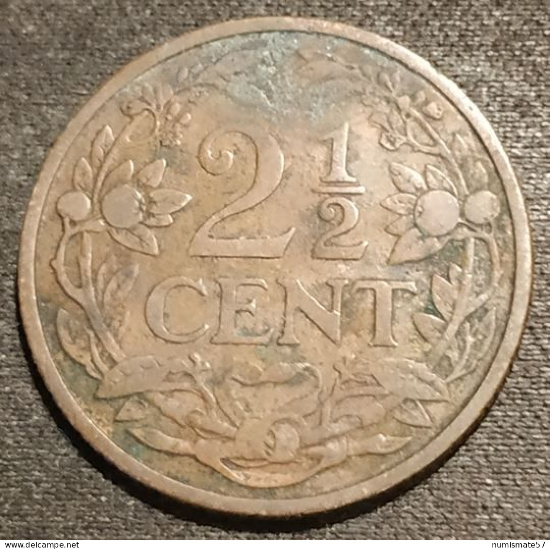 PAYS-BAS - NEDERLAND - 2 ½ CENTS 1913 - Wilhelmina - KM 150 - 2.5 Centavos