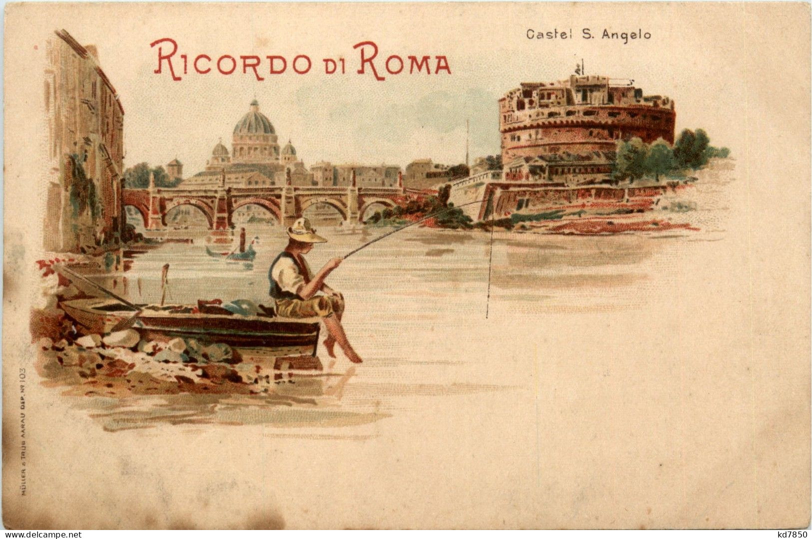 Ricordo Di Roma - Litho - Altri & Non Classificati