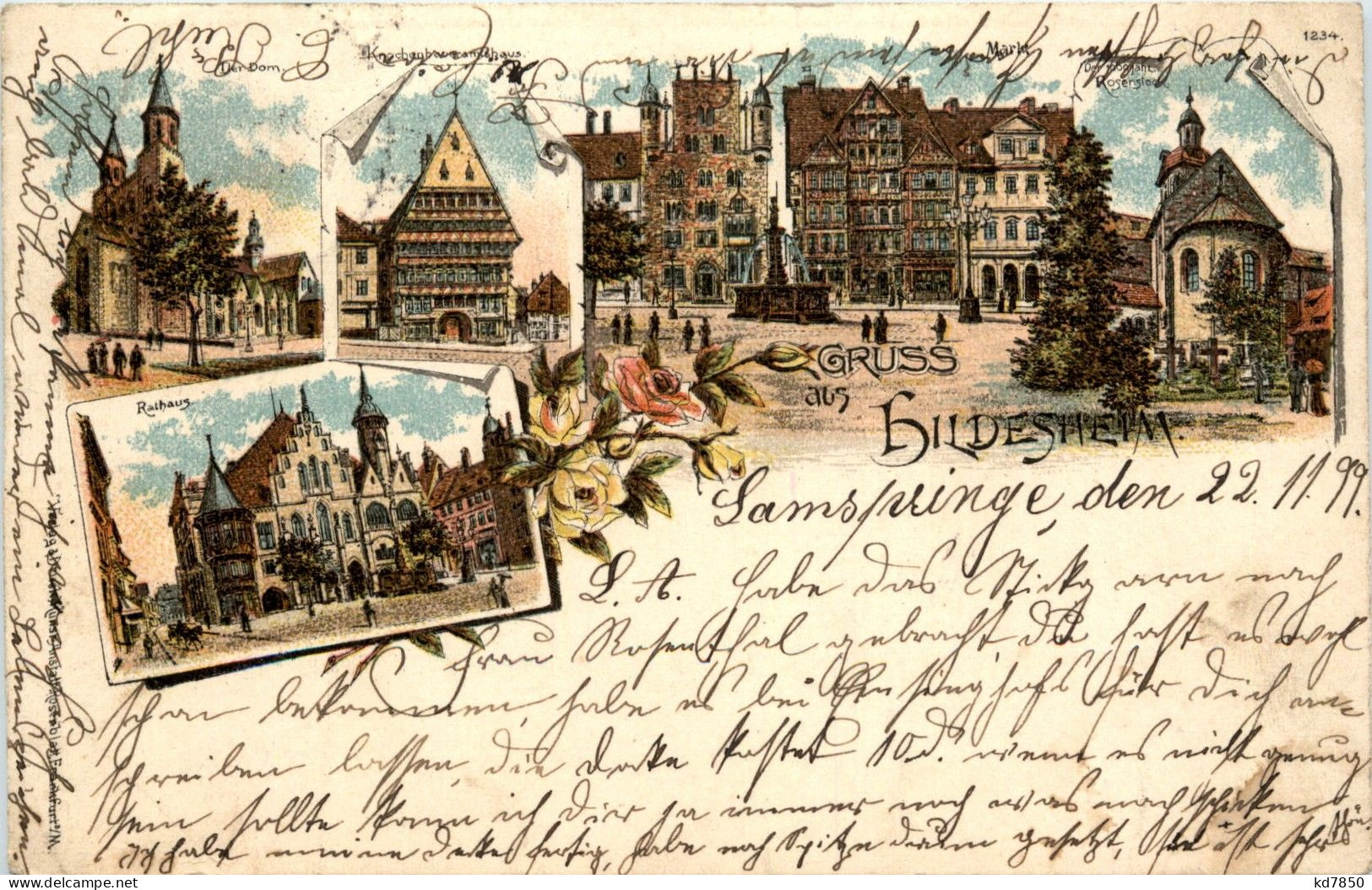 Gruss Aus Hildesheim - Litho - Hildesheim