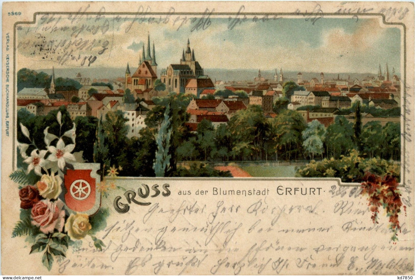 Gruss Aus Erfurt - Litho - Erfurt