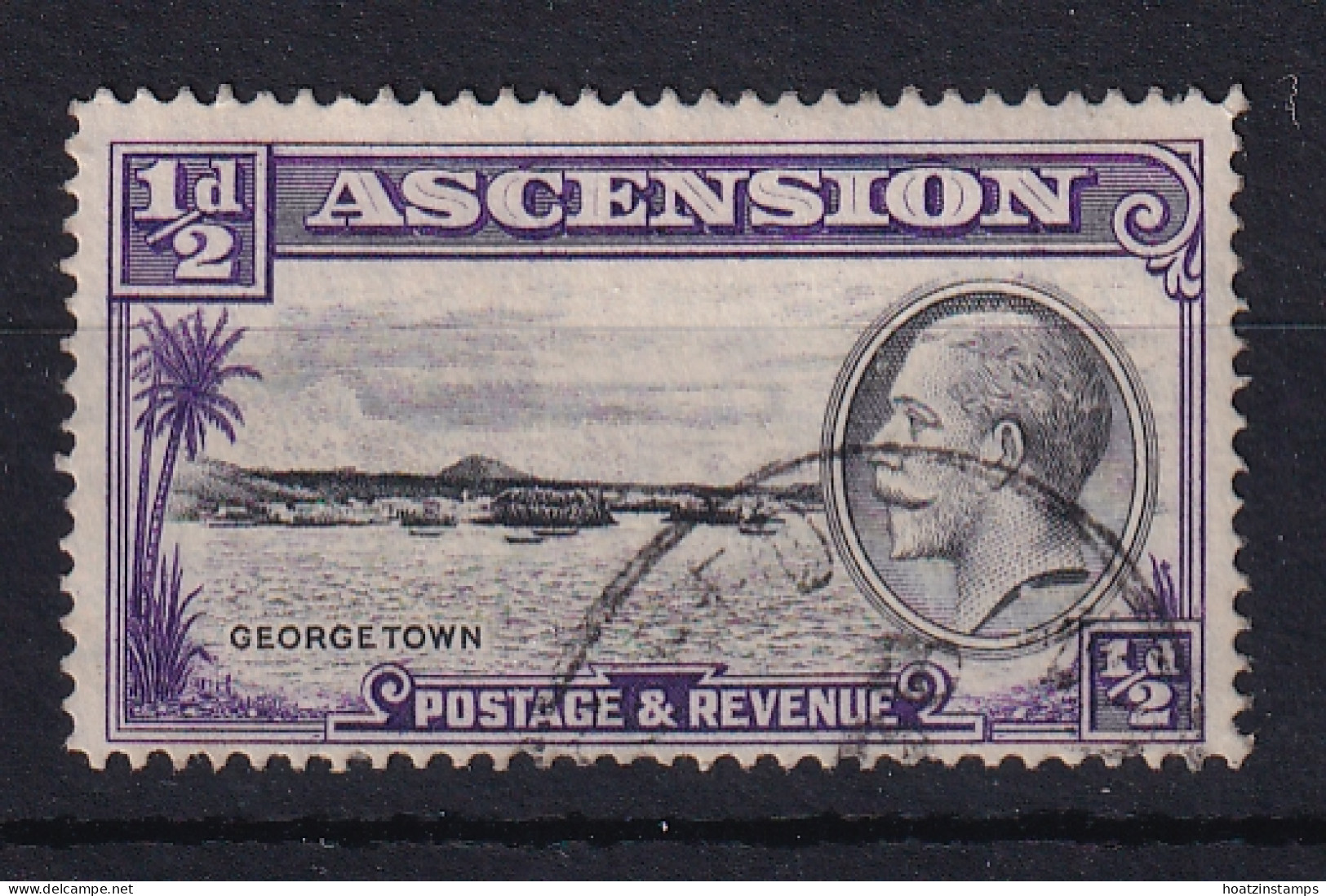 Ascension: 1934   KGV - Pictorial    SG21    ½d    Used - Ascension (Ile De L')