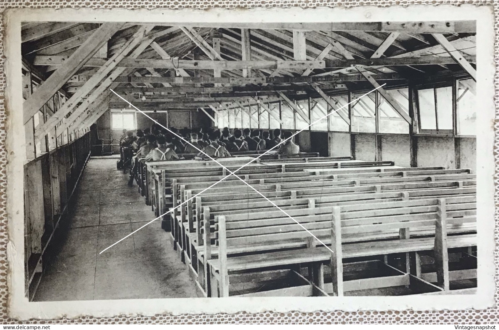 CHIÈVRES Ecole Des Sous-Officiers Salle De Cours School Der Onder-officieren Klaslokaal CP PK  PIB Vers 1935-1940 - Chièvres