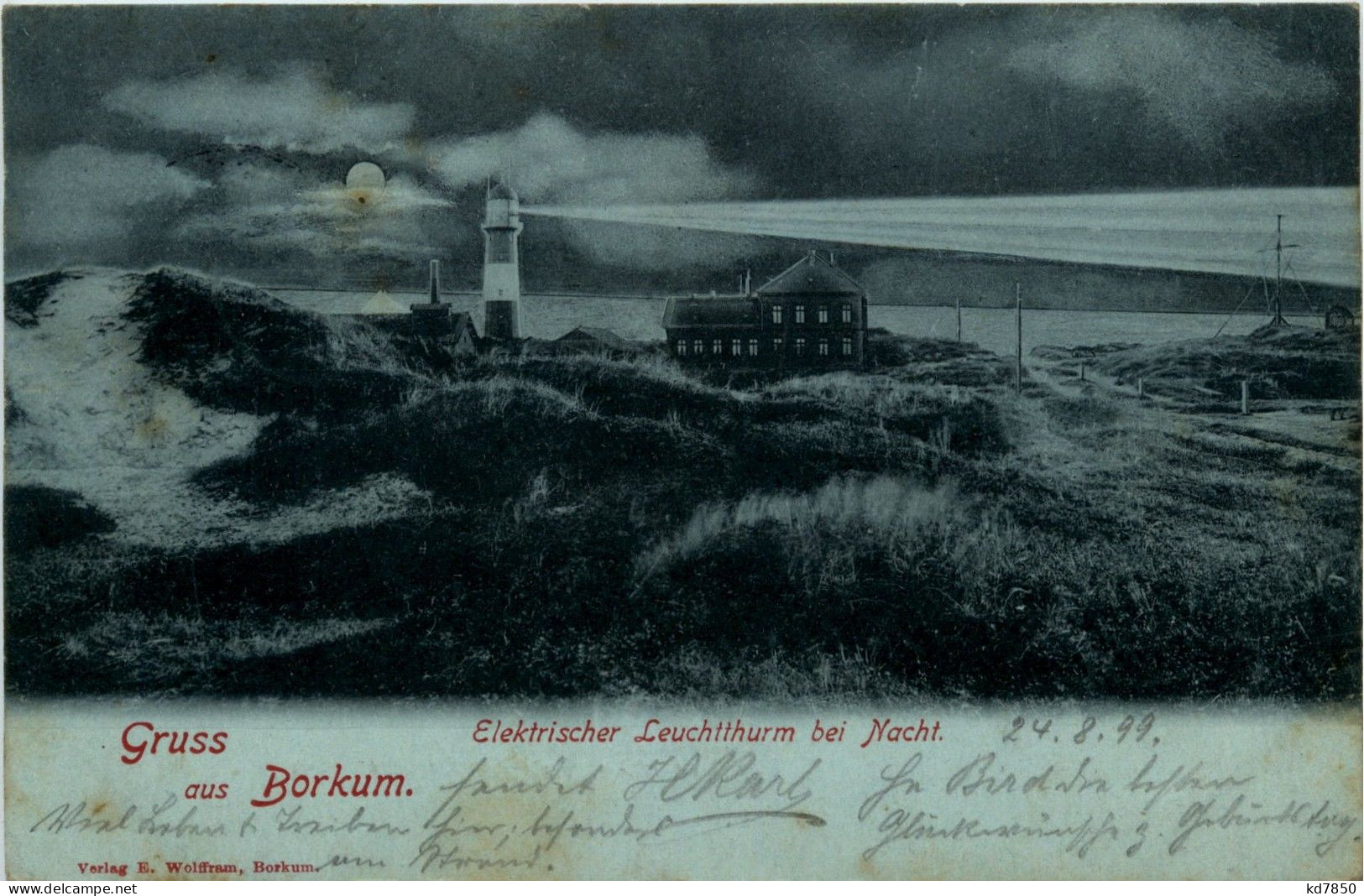 Gruss Aus Borkum - Elektrischer Leuchtturm - Borkum