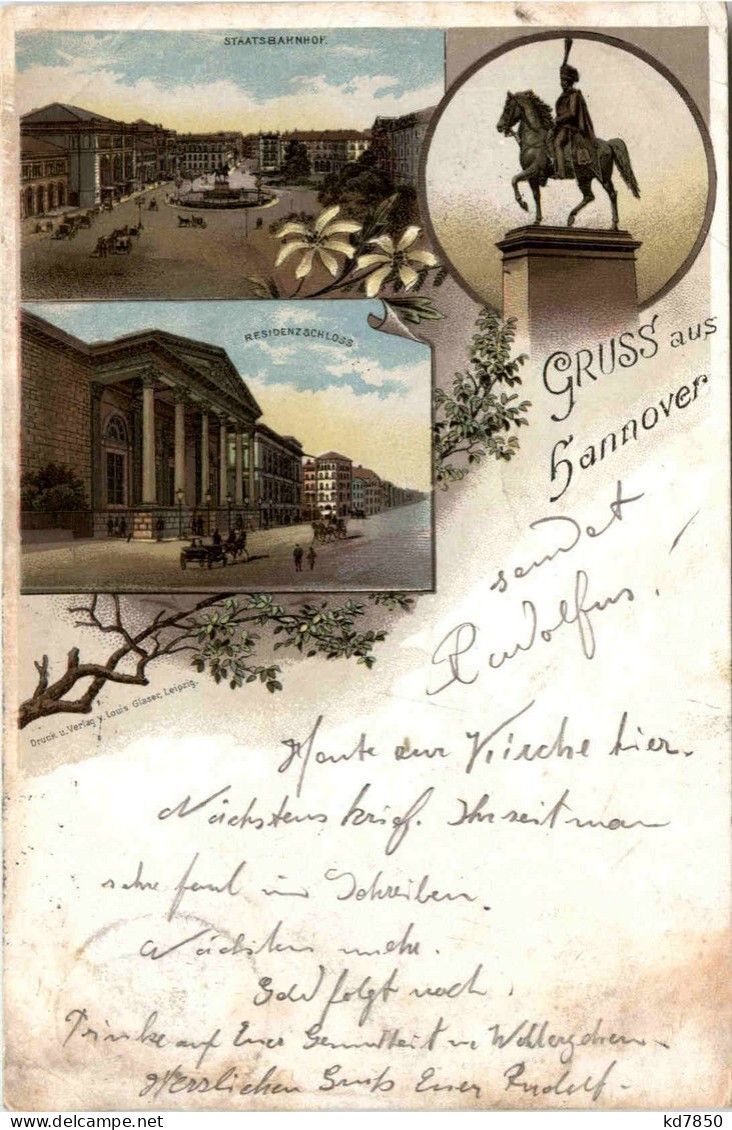 Gruss Aus Hannover - Litho - Hannover