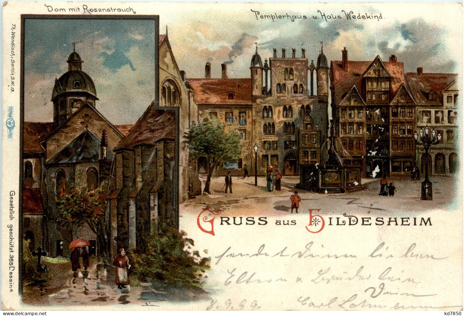 Gruss Aus Hildesheim - Litho - Hildesheim