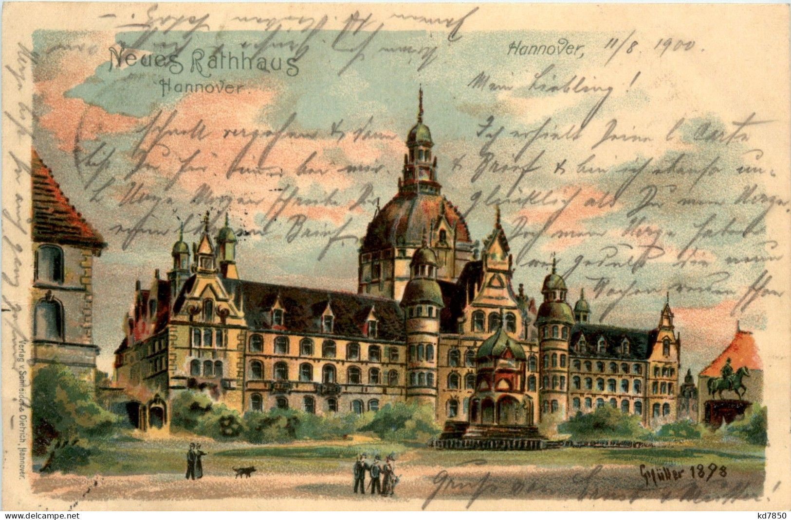 Gruss Aus Hannover - Litho - Hannover