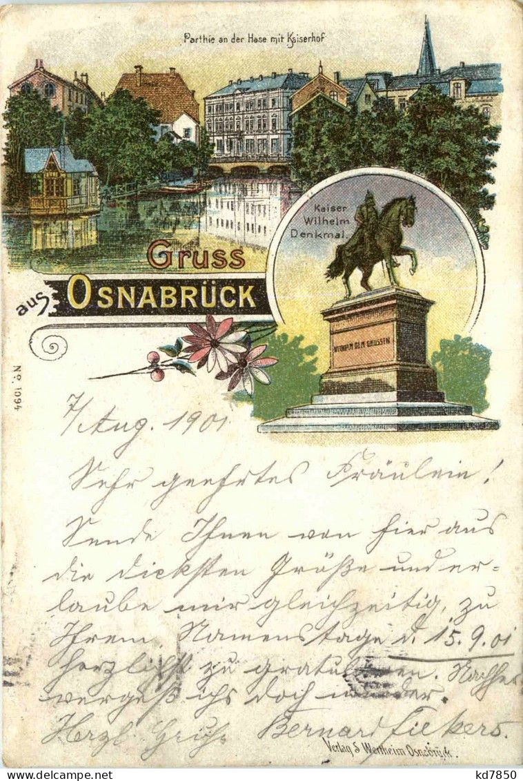 Gruss Aus Osnabrück - Litho - Osnabrück