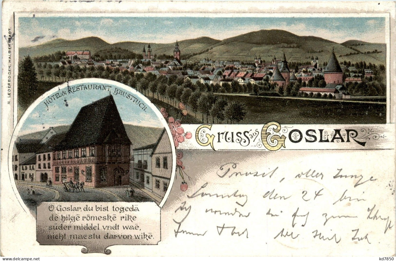 Gruss Aus Goslar - Litho - Goslar