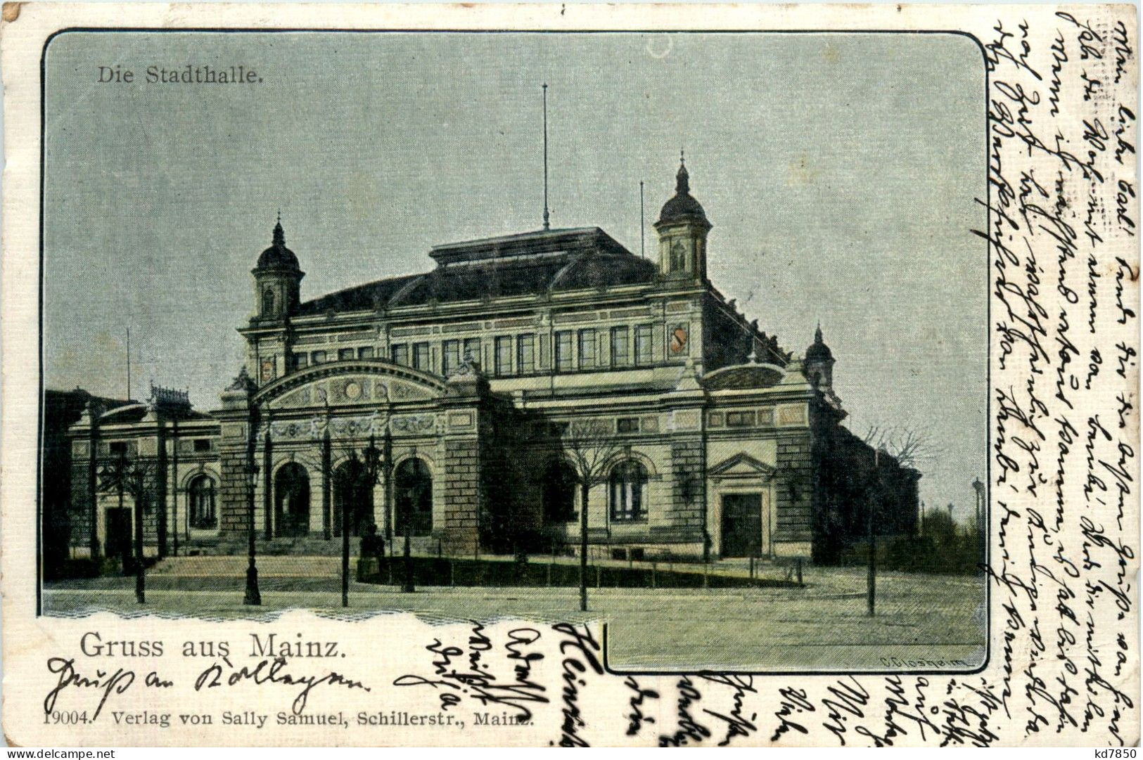 Gruss Aus Mainz - Stadthalle - Litho - Mainz