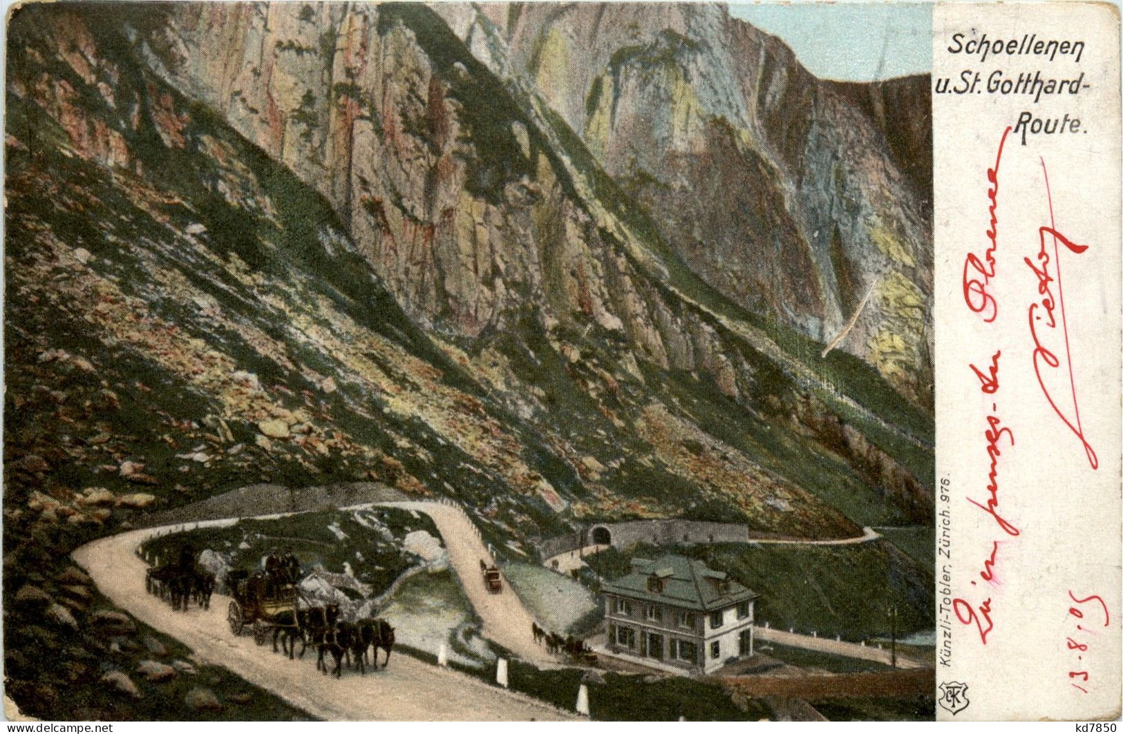 Schoellenen - St. Gotthard Route - Postkutsche - Autres & Non Classés