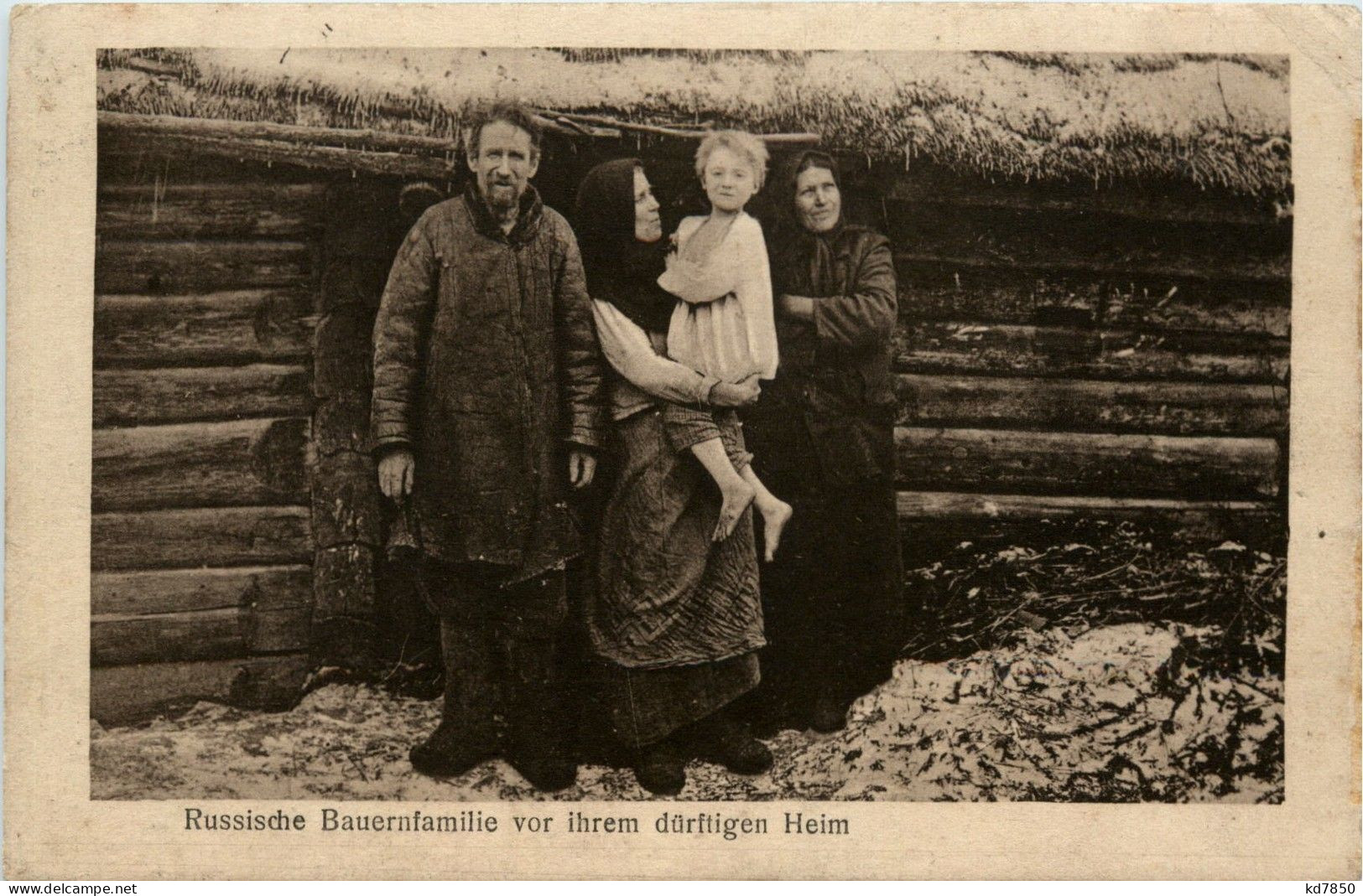 Russische Bauernfamilie - Guerre 1914-18