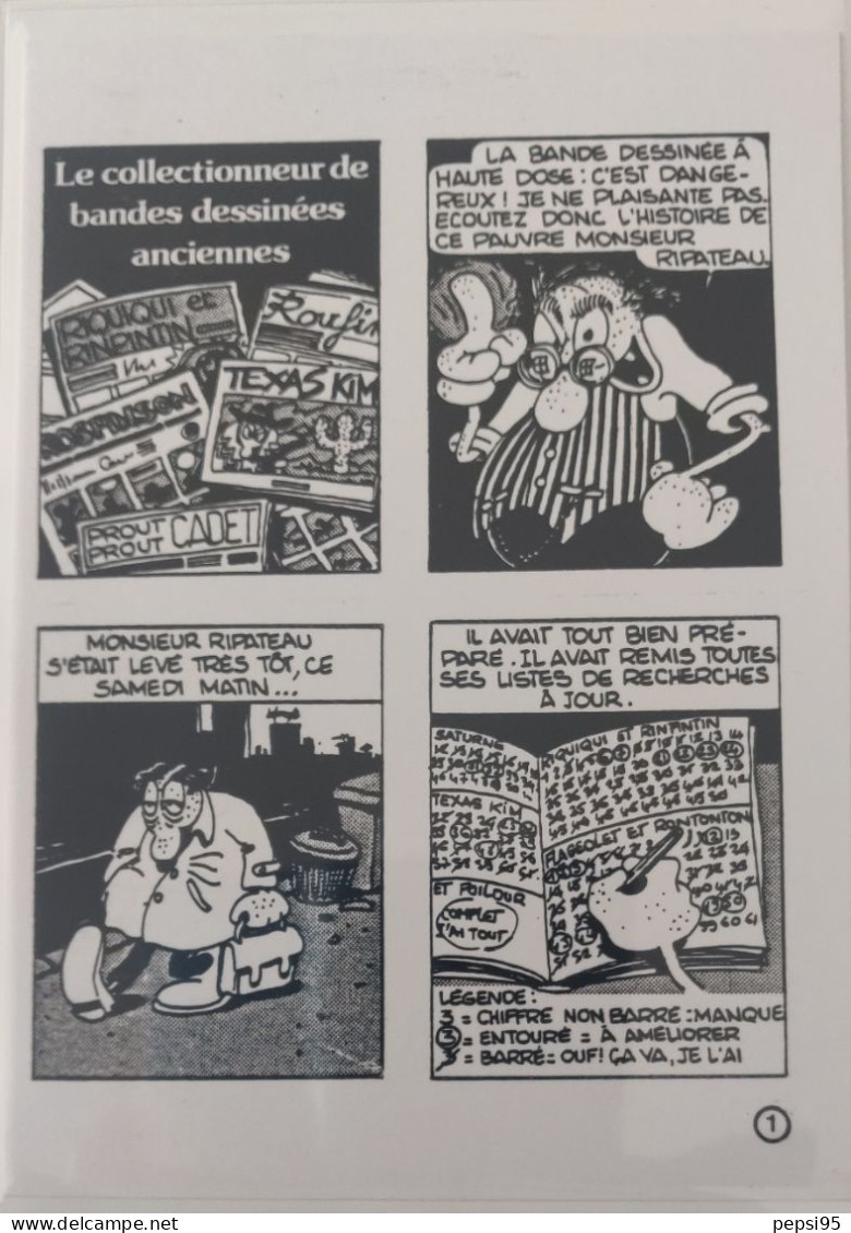 (CPI03) Série Complète: 9 Cartes Postales F. CESTAC - Ed. BRINDAVOINE - Le Collectionneur De Bandes Dessinées Anciennes - Stripverhalen