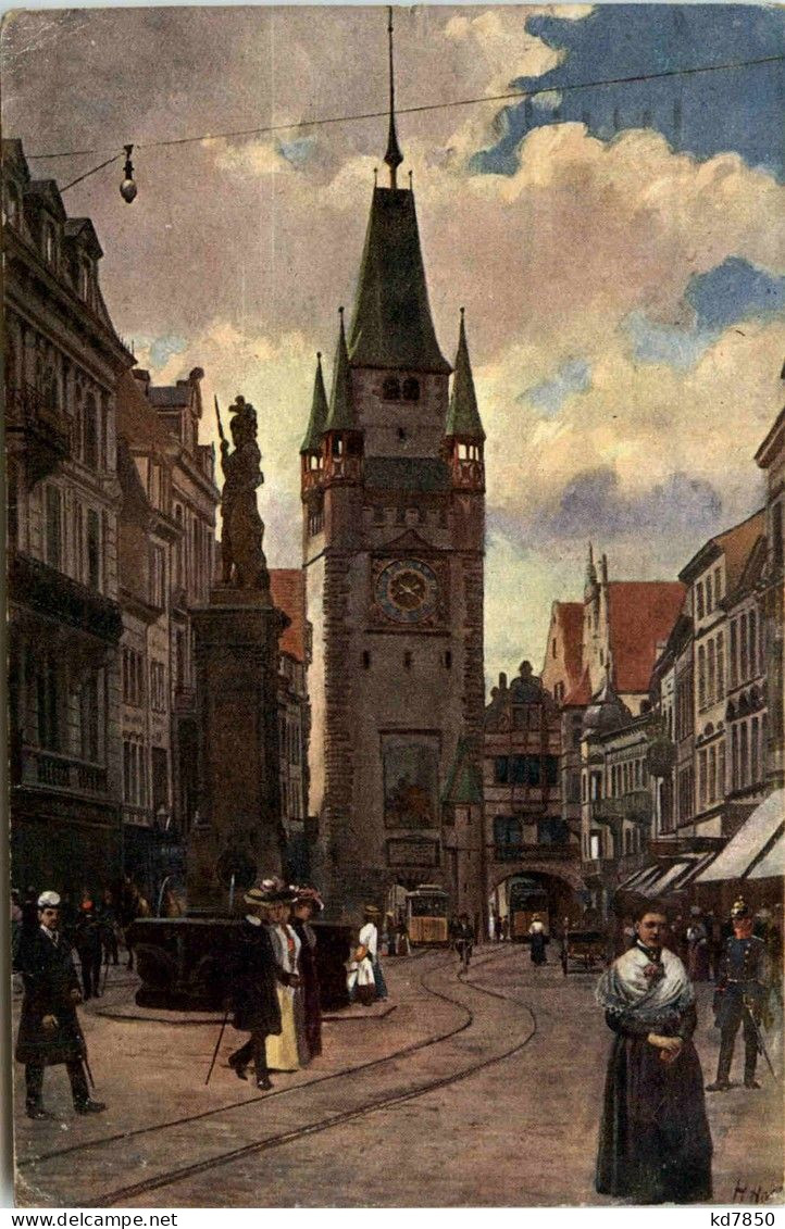 Freiburg - Künstlerkarte H. Hoffmann - Freiburg I. Br.