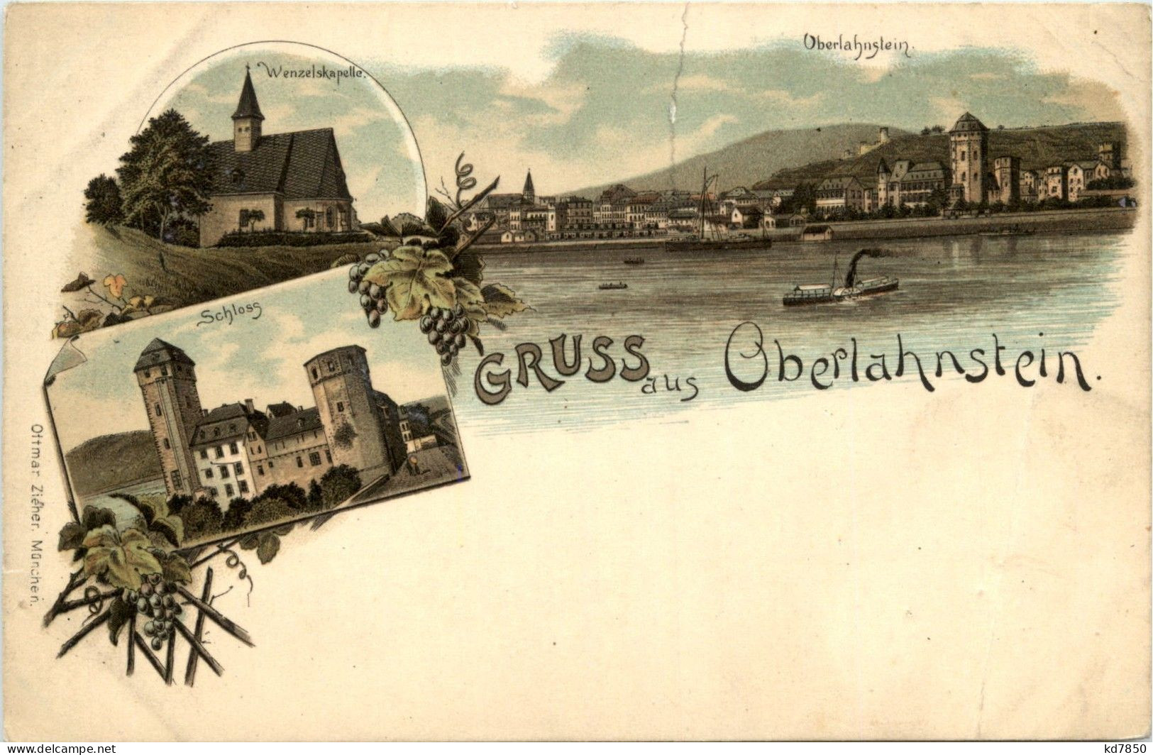 Gruss Aus Oberlahnstein - Litho - Lahnstein
