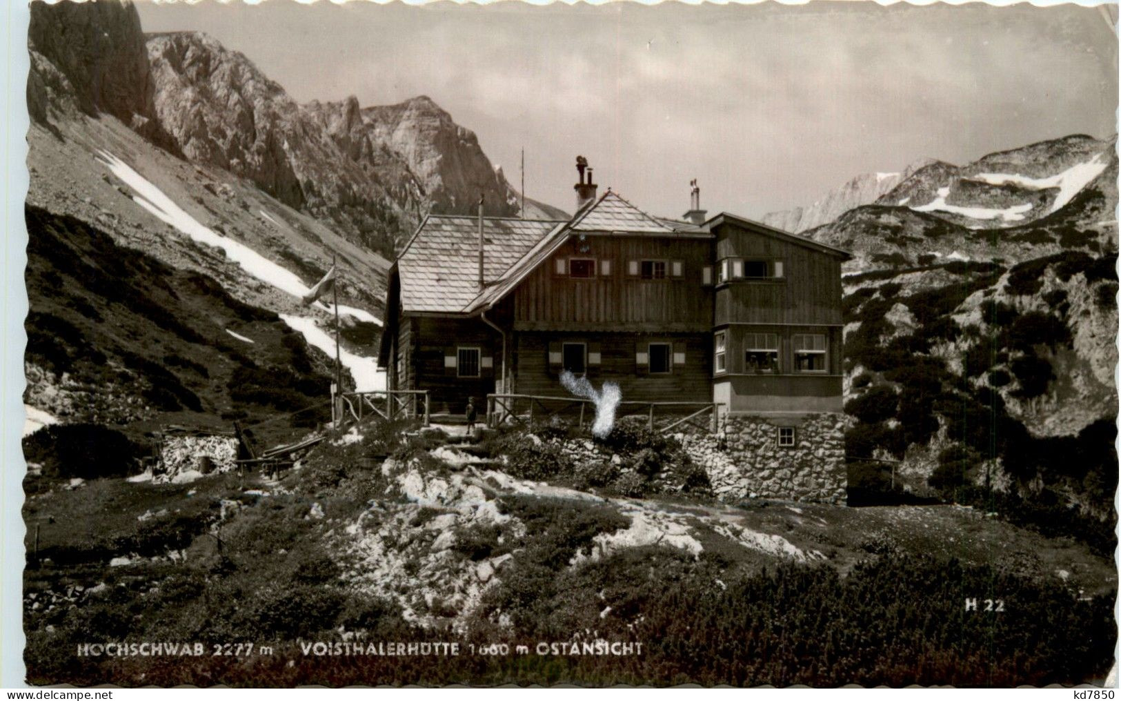 Mariazell/Steiermark - Hochschwab, Voisthalerhütte Ostansicht - Mariazell